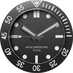 Brute ARTIC EXPEDITION Field Watch Bezel Rotate Zoom Lume Black