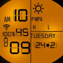 orange lcd