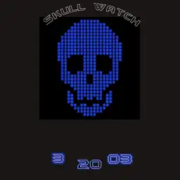 Tic 33 blue Skull