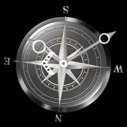 Compass Silver White