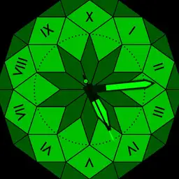 Hyperbolic Green Decimal Time Watch