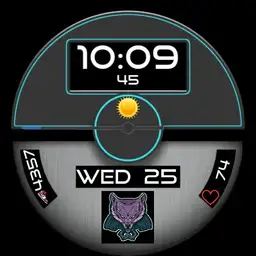 Two color watchface