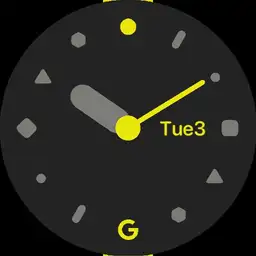 G watch Black Yellow