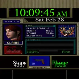 Code Veronica watch Claire Game Font
