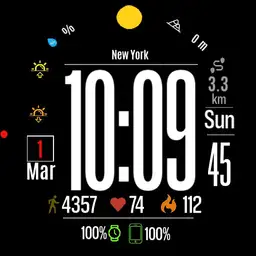 simple clock w/b