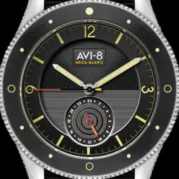 AVI-8 Flyboy Airmaster Meca-Quartz Raven Black
