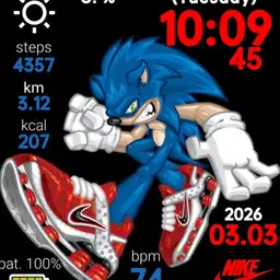 Mi Watch Sonic Nike Red