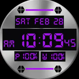 Steel Digital Purple