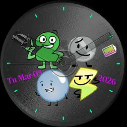 TiP - Glass Watch with BFDI, date & Battery