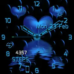 brit blue heart drops