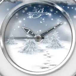Winterabend Dim nach Tageszeit