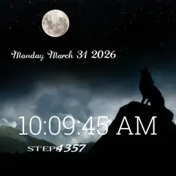 Night Wolf Weather at a bottom