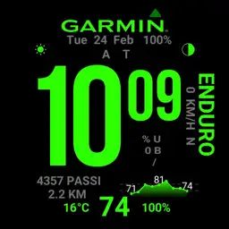 Savy Garmin Enduro VERDE FLU