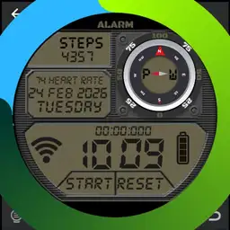 CLASSIC DIGITAL WATCH aqua