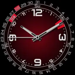 analog watchface with datecircles