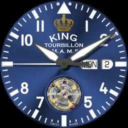 King, Tourbillon, blue, sports