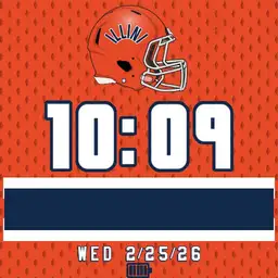 Fighting Illini Orange Helmet 21 2