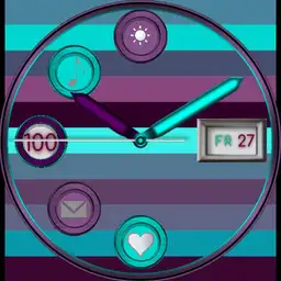 SJRob copy of Square patterns triple-screen watch with 5 app launcher for Samsung Galaxy Watch