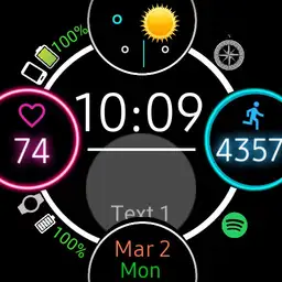 XDrip + Wearable Widgets Round Face