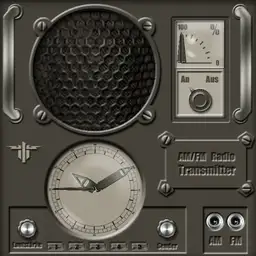 Battle worn radio