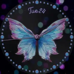 Pink n Blue Butterfly