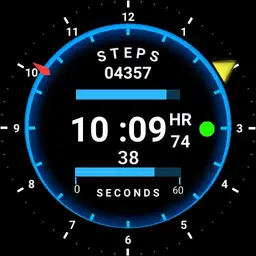 Progress steps and seconds