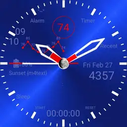 MM1: Blue Elegant Classic Simple, hidden information /Dashboard