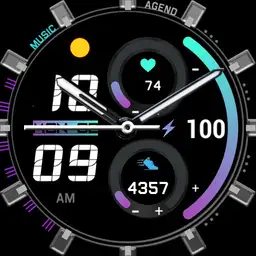 Hybrid Digital Analogic Watch