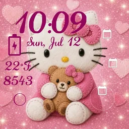 Stitched hello kitty