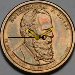 Manganese Brass, USA, R.B.Hayes, 1 Dollar, 2011