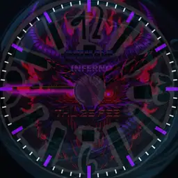 Inferno BD Diavolo Animale Luce Ultra Violet Orologio SFDV38 QWFG