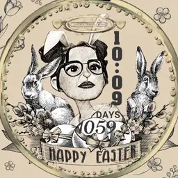 Happy Easter Natur Counter