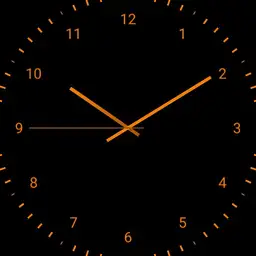 Simple Orange on Black