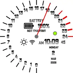 Speedometer Clock 24hr V2