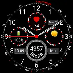 Samsung Gear S3 Frontier Mod 2 - 4 chronograph Ver 2 Copy