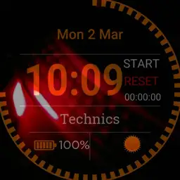 Technics red strobe
