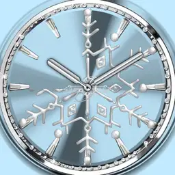 Silver Snowflake Animation Ucolor