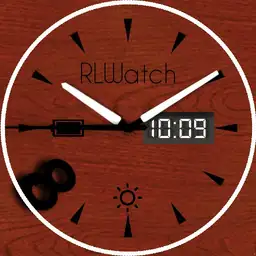 Wood Style Watch Face RLW