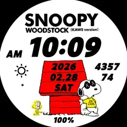 SNOOPY and
WOODSTOCK
Digital
KAWS version