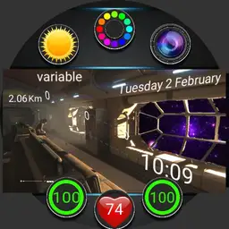 salon space futur widget anim