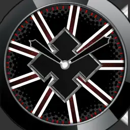 Black Red and White Patterns