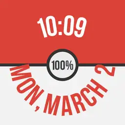 Pokeball with Battery Percentage