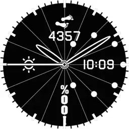 Black and white spinning around