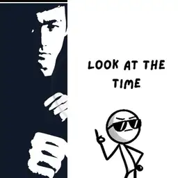 look at the time Bruce