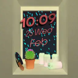 Raining Animated Watch