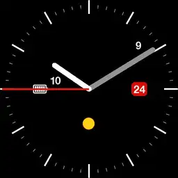 Analog watch with digital time v2