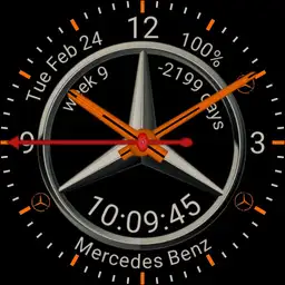 MERCEDES WATCH mojavesilver orange