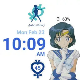 Sailor Mercury in thought