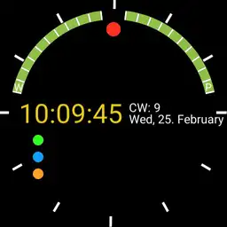 Business calendar watch