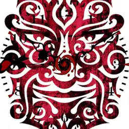 Rote Maske Solidaritt